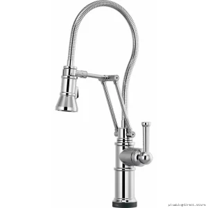 Artesso SmartTouch Articulating Faucet with Finished Hose & Pulldown Spray - Chrome Finish