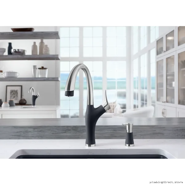 Blanco Stainless Steel Soap Dispenser in Anthracite - Artona 442049 - Image 3