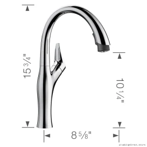 Chrome Pull-Down Kitchen Faucet | Artona by Blanco