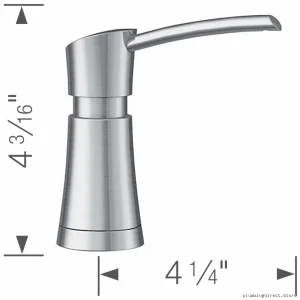 Artona Durable PVD Coated Stainless Steel Soap Dispenser - Modern Design 442047 White