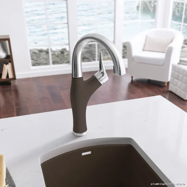 Artona Hidden Pulldown Spray Bar Faucet - Stainless Blanco Cafe 526380 - Image 2