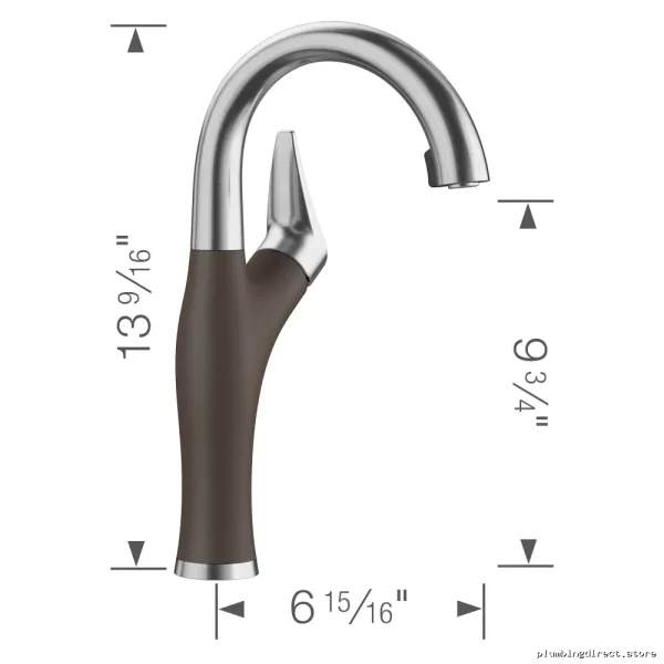Artona Hidden Pulldown Spray Bar Faucet - Stainless Blanco Cafe 526380 - Image 3