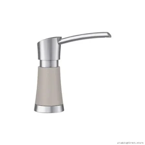 Artona Stainless Steel & Concrete Gray Soap Dispenser - Modern Design