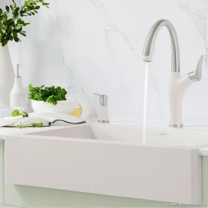 Artona Pull-down Sprayer Kitchen Faucet – Durable PVd Steel & Soft White Finish BLANCO-XXXX