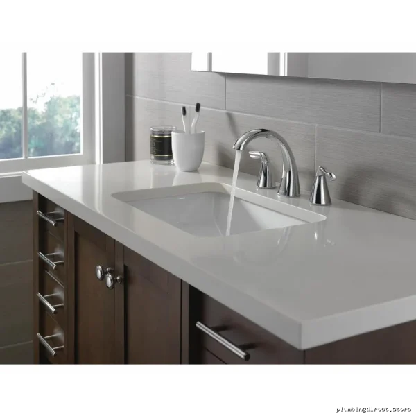 Arvo Chrome Widespread Bathroom Faucet | Delta Design | Model #35840LF
