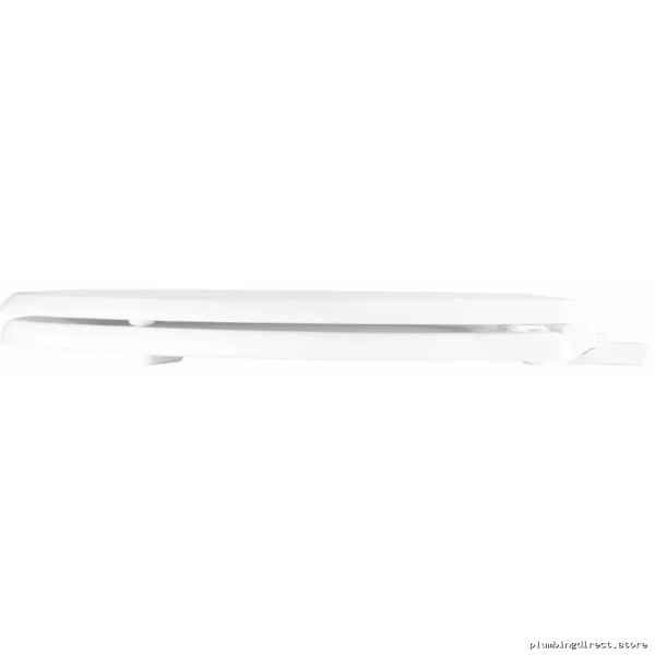 Ashland Enameled Wood Toilet Seat - Elongated Easy-Clean White Design