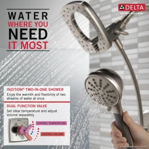 Ashlyn Monitor 17 Shower Panel Trim with In2ition Tech - Stainless Steel T17264-SS-I Delta