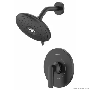Aspirations Single-Handle Pressure-Balanced Shower w/ Diverter Valve Trim - Matte Black TU06