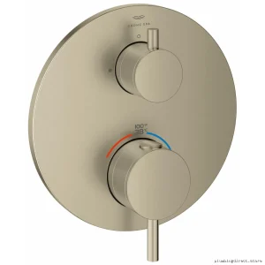 Atrio Thermostatic Valve Trim - Brushed Nickel 24360EN0 Grohe Compatible