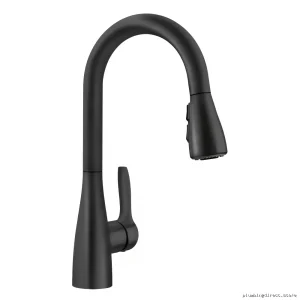 Aturo Matte Black Bar Faucet with Pulldown Spray - Model 443028