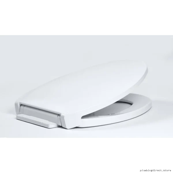 Safety Auto-Close Elongated Toilet Seat - Crane White