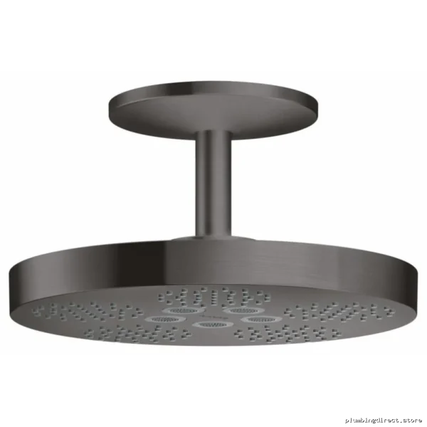 Axor Brushed Black Chrome Ceiling Mount Shower Head 1.75 GPM 2-Jet
