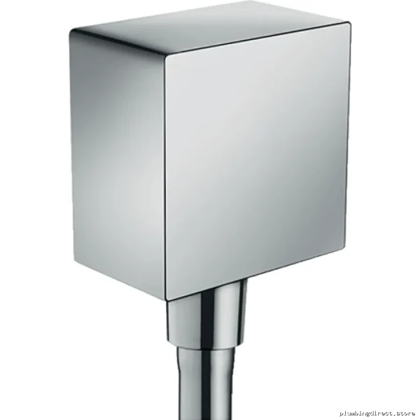 Axor Square Wall Outlet with Check Valve Protection - Durable Chrome Finish Model 36732001