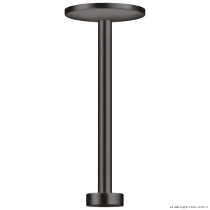 Axor 48485341 Ceiling-Mounted Shower Arm with Flange for 2-Jet Model 280 - Black Chrome Finish