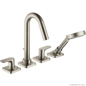 Axor Brushed Nickel Roman Tub Faucet with Hand Shower 34448821
