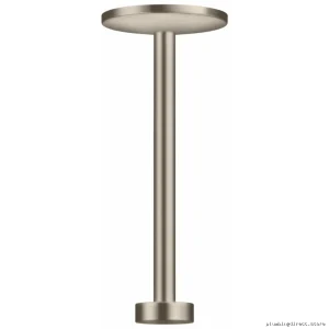 Axor Ceiling-Mount Shower Arm & Flange Kit - Brushed Nickel for 2-Jet Heads