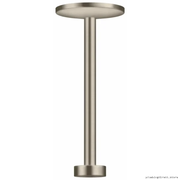 Axor Ceiling-Mount Shower Arm & Flange Kit - Brushed Nickel for 2-Jet Heads