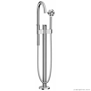 Axor Chrome Freestanding Tub Filler with Handheld Shower Trim