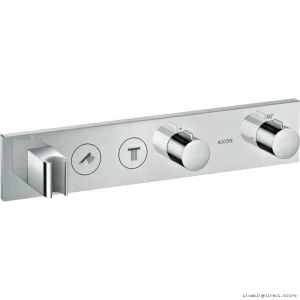 Axor Chrome Dual-Function Thermostatic Shower Valve with Easy Install & Temperature Control