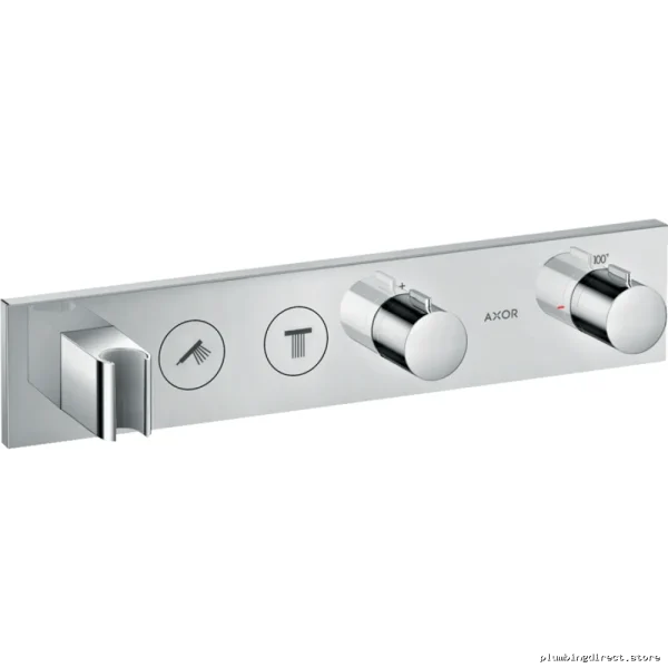 Axor Chrome Dual-Function Thermostatic Shower Valve with Easy Install & Temperature Control