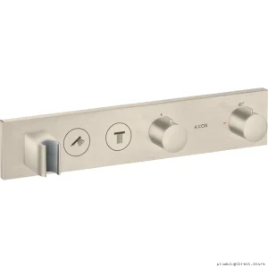 Axor Dual-Function Thermostatic Shower Valve Trim Kit - Brushed Nickel Modern Design