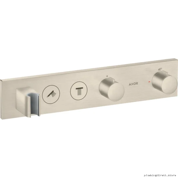 Axor Dual-Function Thermostatic Shower Valve Trim Kit - Brushed Nickel Modern Design