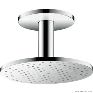 Modern Dual-Jet Ceiling-Mounted Shower System by Axor – Chrome Design | High-Pressure | Efficient Water Flow