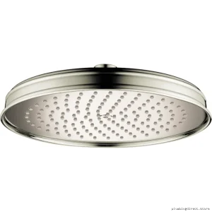 Luxury Polished Nickel Single-Function Shower Head - Axor Montreux 240