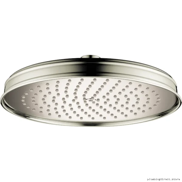 Luxury Polished Nickel Single-Function Shower Head - Axor Montreux 240