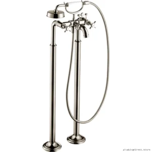 Axor Montreux Free Standing Tub Filler with Hand Shower - Polished Nickel