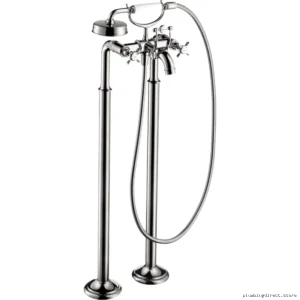 Axor Montreux Freestanding Tub Faucet with Handheld Shower & Chrome Trim
