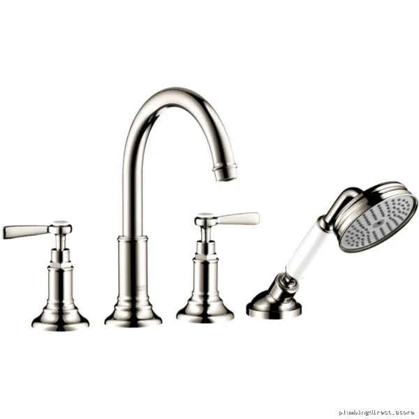 Axor Montreux Luxury Roman Tub Faucet with Hand Shower - Polished Nickel Finish