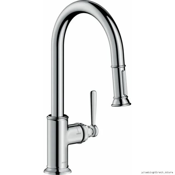 Axor Montreux Pull-Down Kitchen Faucet with Chrome Finish - Modern Faucetry Design