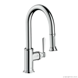 Axor Montreux Kitchen Prep Faucet Featuring Pull-Down Spray - Chrome Finish 16584001