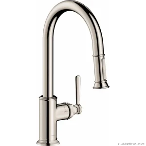 Axor Montreux Pull-Down Kitchen Faucet in Polished Nickel Finish