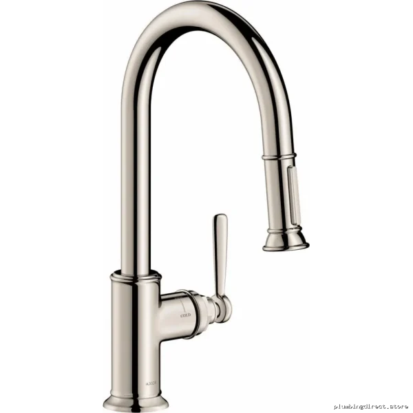 Axor Montreux Pull-Down Kitchen Faucet in Polished Nickel Finish