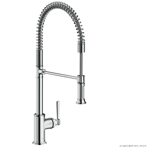 Axor Montreux Semi-Pro Kitchen Faucet with Pull-Down Spray & Chrome Finish - Image 2