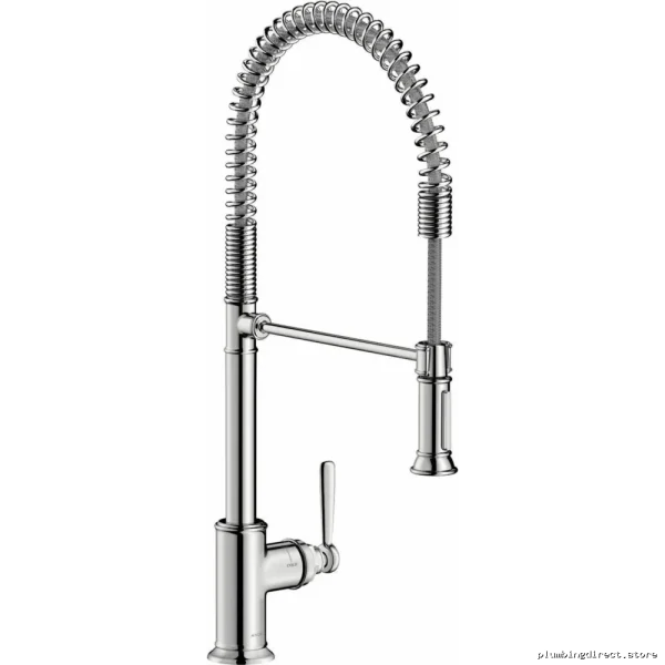 Axor Montreux Semi-Pro Kitchen Faucet with Pull-Down Spray & Chrome Finish
