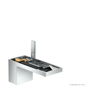 Chrome Finish Axor MyEdition 70 Single-Hole Bathroom Faucet with Plateless Design