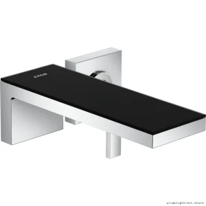 Axor MyEdition Modern Wall Mount Faucet Trim Kit - Chrome/Black Finishes Model #4706