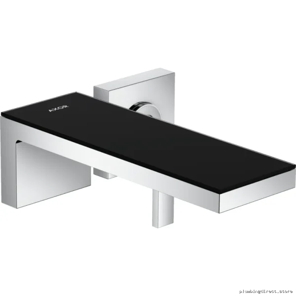 Axor MyEdition Modern Wall Mount Faucet Trim Kit - Chrome/Black Finishes Model #4706