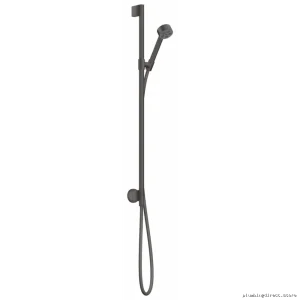 Axor One 1-Function Hand Shower with Wall Bar - 1.75 GPM Brushed Black Chrome