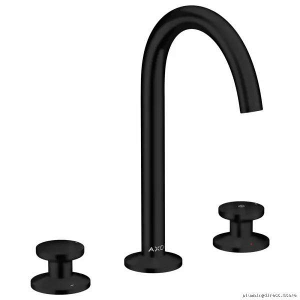Axor One 170 Matte Black Widespread Bathroom Sink Faucet 48070671