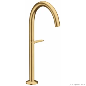 Axor One 260 Modern Brushed Gold Optic Single-Hole Bathroom Faucet