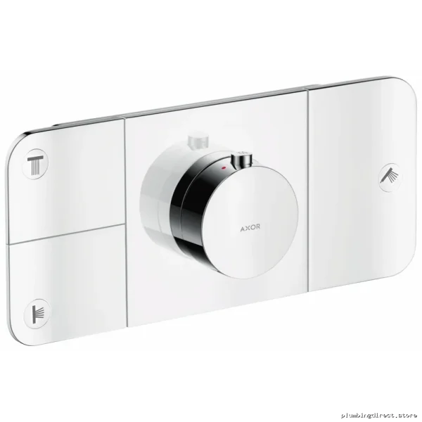Axor One 3-in-1 Thermostatic Valve Trim with Chrome Finish - Model 45713001