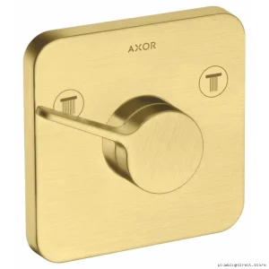Brushed Gold Axor One Diverter Valve Trim for Shower Systems