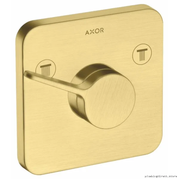 Brushed Gold Axor One Diverter Valve Trim for Shower Systems