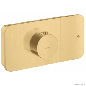 Axor One Thermostatic Shower Valve Trim Brushed Gold Optic - Modern Bathroom Faucet Trim