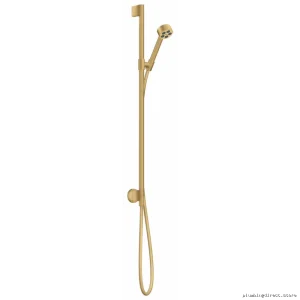 Axor One Brushed Gold Hand Shower with Wall Mount & 1.75 GPM Flow