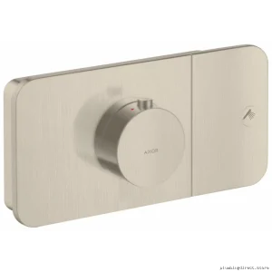 Axor One Thermostatic Valve Trim Brushed Nickel Finish - High-Performance Bathroom Fixture